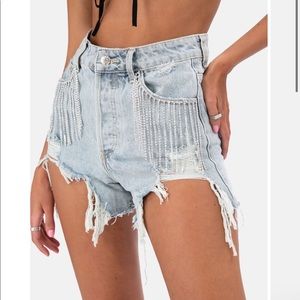 Rhinestone shorts